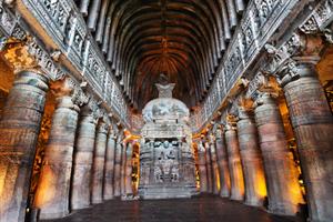 Aurangabad – Ajanta Caves – Indore (Approx. 415 Km / 8 Hrs)